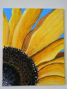 sample sunflower painting for kids Bottlebrush Gallery Center